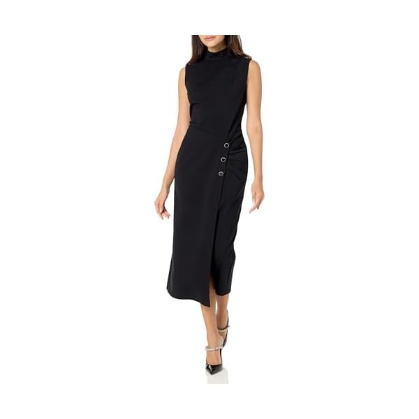Womens Jet Stretch Ponte Leona Dress
