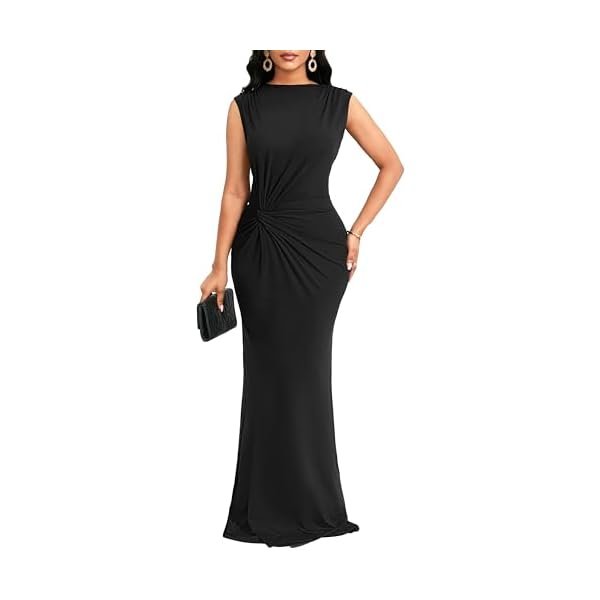 Formal Dress for Women Cocktail Sexy Bodycon Sleeveless Evening Party Floor Length Long Prom Dresses