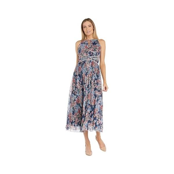 Women's Navy Bloom Maxi Dress