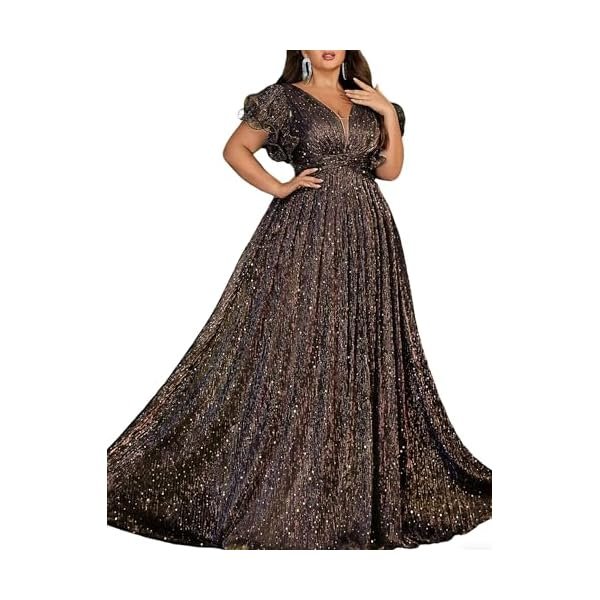 Women Plus Size Wedding Guest Summer Long Prom Dress A Line Elegant Formal Evening Party Cocktail Bridesmaid Gown