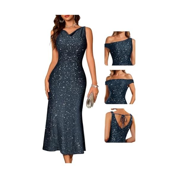 Formal Sequin Prom Wedding Guest Cocktail Evening Bodycon Dresses